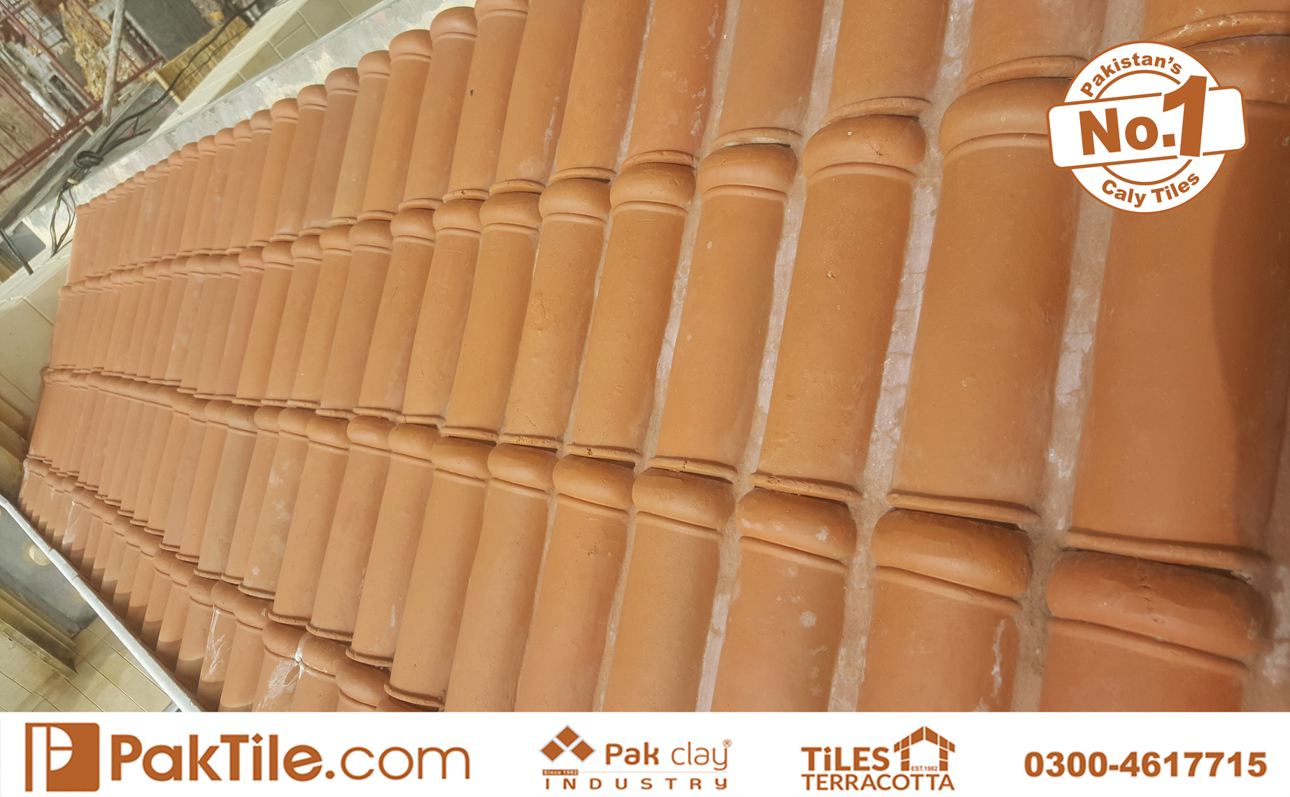 1 Slope Roof Shed Terracotta Pak Clay Khaprail Tiles Pattern Design Size in Lahore Pakistan Images