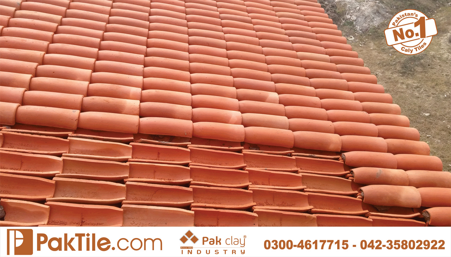 2 Pak clay khaprail sheets front elevation house roof tiles design terracotta tiles price in lahore