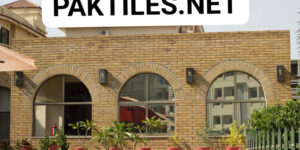 Pak Tiles Yellow Gutka Brick Outdoor Wall Tiles Design Images in Karachi