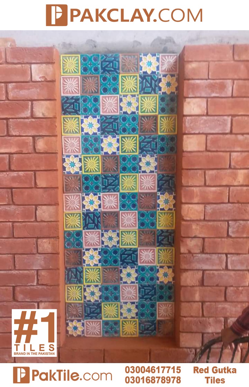 Red Gutka Tiles House in Lahore