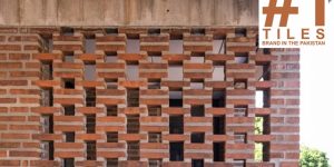 Special red bricks in Lahore