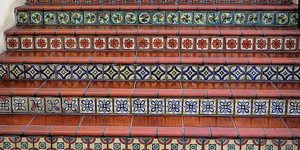 Pak Clay Stair Riser Mosaic Tiles
