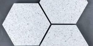White Colour Terrazzo Flooring Tiles in Pakistan