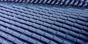 Dark Blue Khaprail Tiles Design in Pakistan